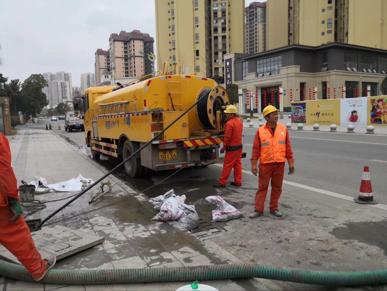 金口河排污管道清淤-管道清洗